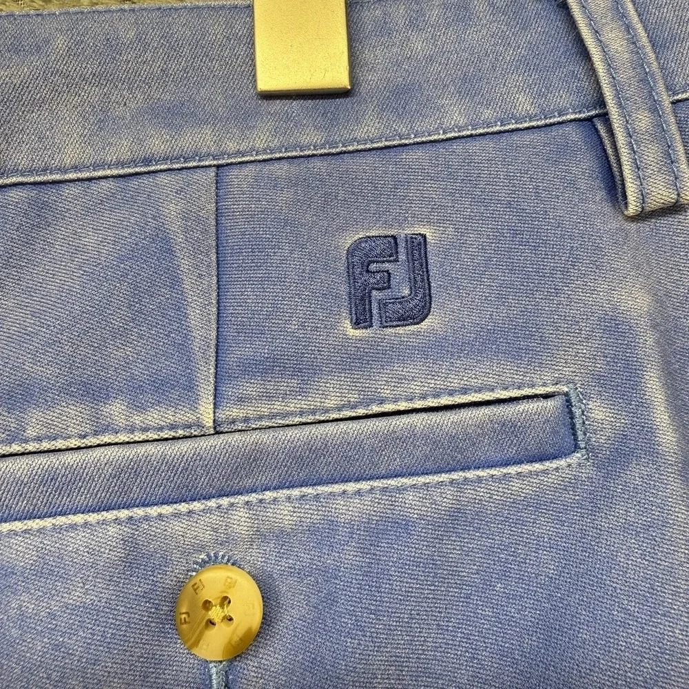 FootJoy Men's Golf Shorts 36 Blue Polyester Performance Casual Athletic Inseam 9